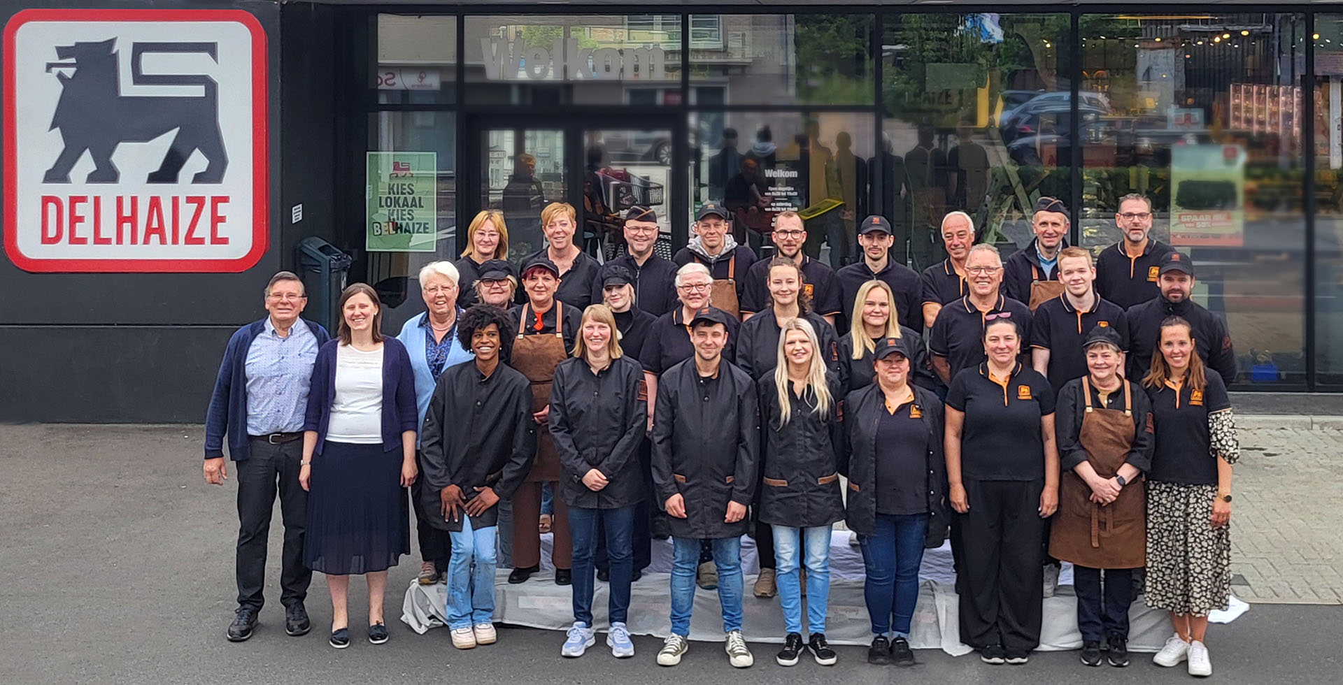 Het team van AD Delhaize Lebbeke