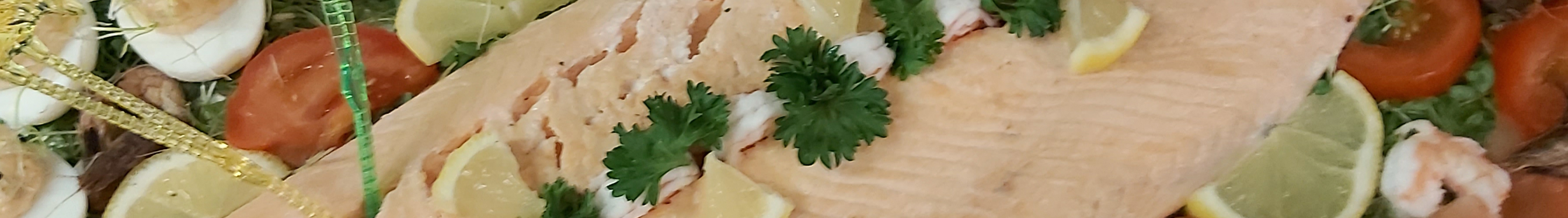 Gekookte zalm van de traiteur van AD Delhaize Lebbeke